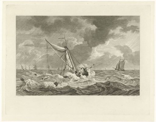Stranding of the ketch of skipper Klaas Ringels at Texel, 1778