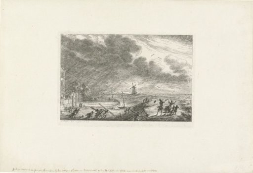Flood at Halfweg, 1775