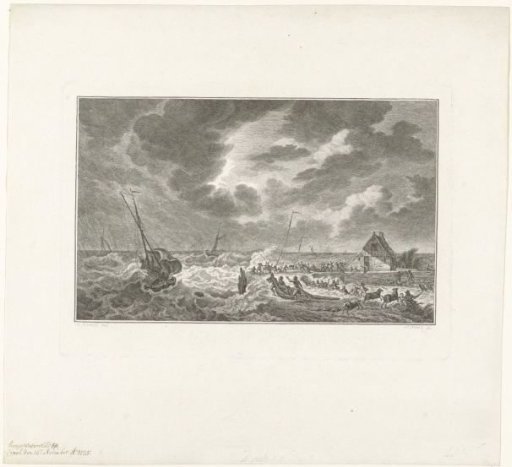 Breach in the dyke at Texel, 1775