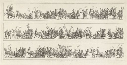 Sleigh ride by the Leiden society Veniam Pro Laude, 1776