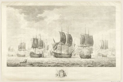 Naval Battle at Dogger Bank, 1781