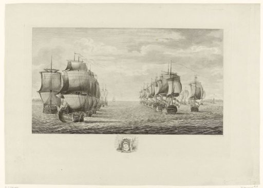 Beginning of the Naval Battle at Dogger Bank, 1781