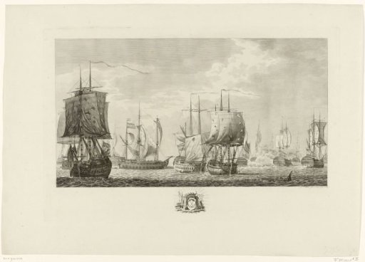 End of the Naval Battle at Dogger Bank, 1781