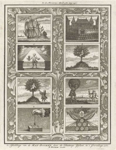 May tree planted by the Hague civic guard, 1762