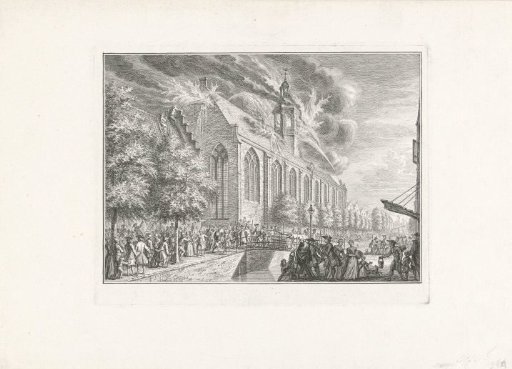 Fire in the Kapelkerk in Alkmaar, 1760