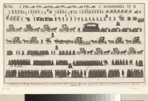 Funeral procession of Jacob Mossel, Governor-General of Batavia, 1761