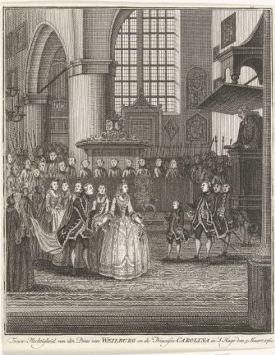 Marriage of Charles Christian of Nassau-Weilburg with Princess Carolina, 1760