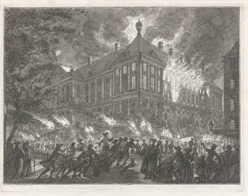 Fire in the Amsterdam town hall, 1762