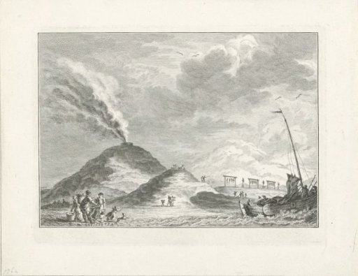 Bodies of the mutineers of the Nijenburg at the gallows at Huisduinen, 1764