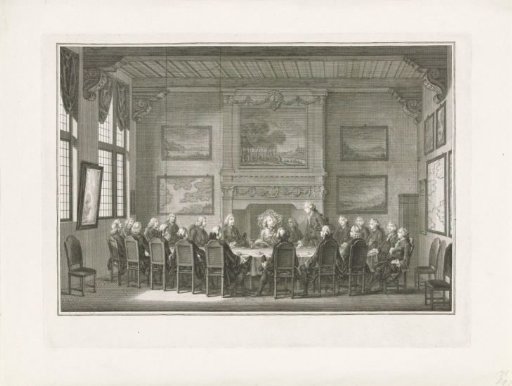 Willem V taking his seat as a director of the VOC, 1768