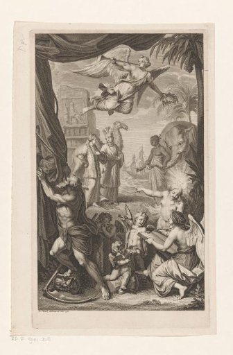Allegory of Asia with Father Time and a Writing Woman