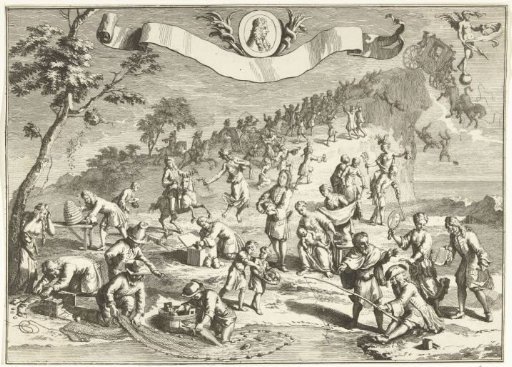 Avarice Attempts to Overtake Fortune, 1720
