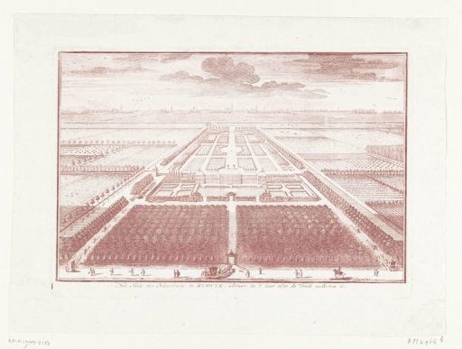 View of the House ter Nieuburch in Rijswijk with the Gardens, 1697