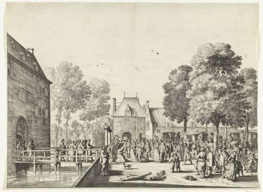 Visit of Queen Henrietta Maria to Adriaen Pauw at Heemstede Castle, 1642