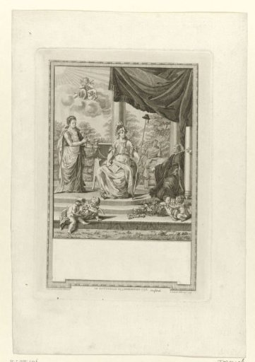 Allegory on the Alliance with France, 1795