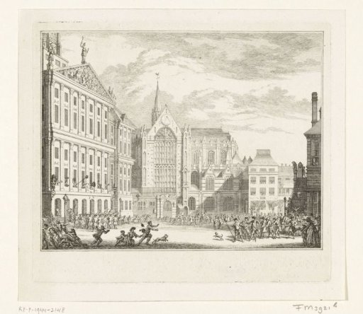 Captain Scheerenberg Drives Out the Rioters, 1747