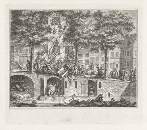 Plundering of the House of A.M. van Arssen in Amsterdam, 1748