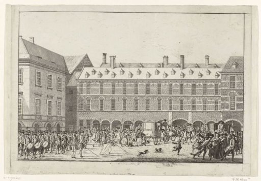 Disturbances as the Deputies of Dordrecht Ride Through the Stadthouder's Gate onto the Binnenhof, 1786