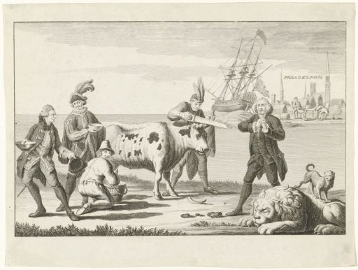 Satirical Print on English Losses in the Struggle with America (1), 1778