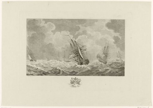Dutch Fleet in a Storm, 1784