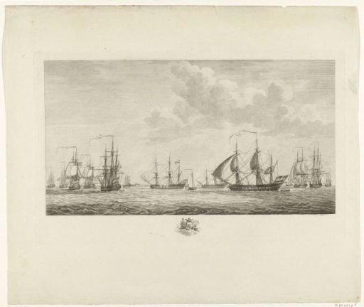 Dutch war fleet before Rammekens, 1782-1783
