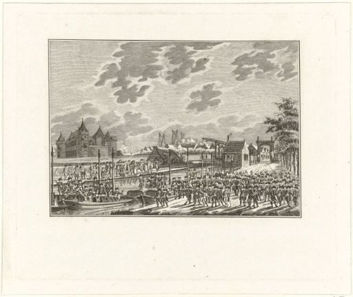 Arrival of the armed Amsterdam citizens in Muiden, 1787