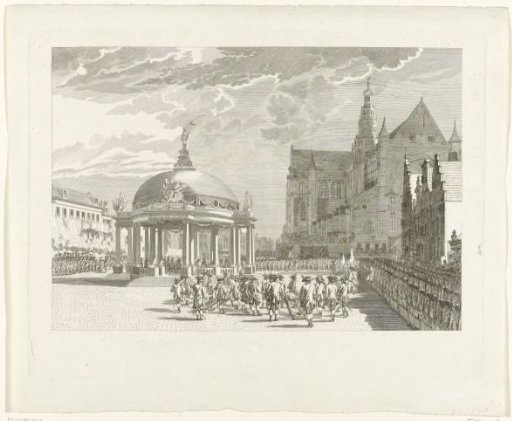 Oath-taking of the government regulation in Haarlem, 1787