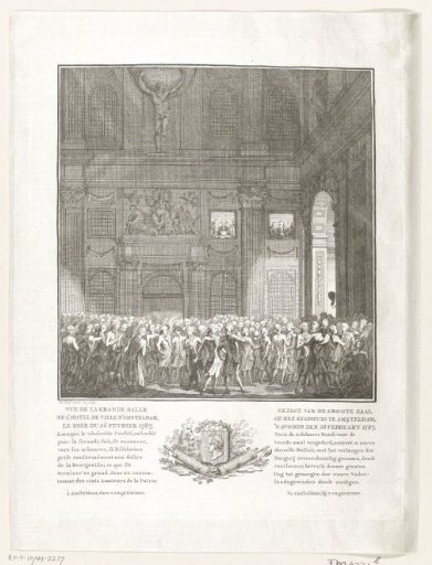 Crowd in the Town Hall on the Dam, 1787