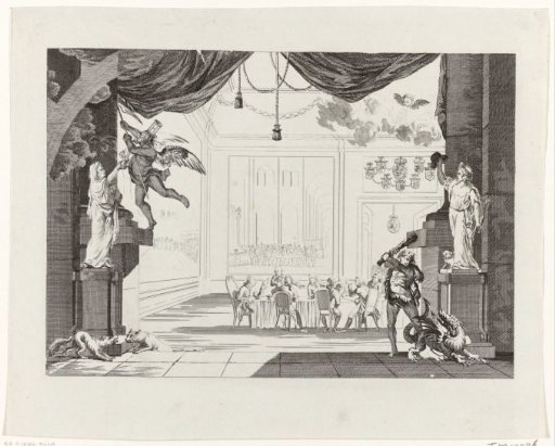 Allegory on the founding of the Oprechte Vaderlandsche Sociëteit in Rotterdam, 1787