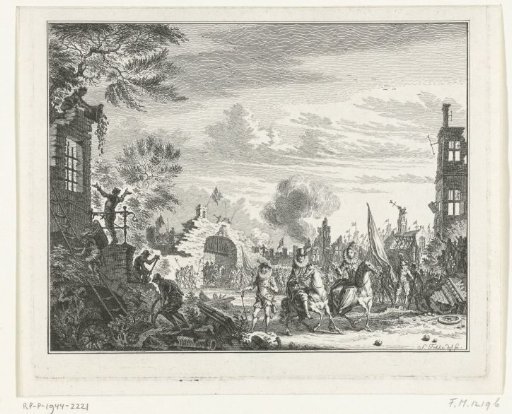 Albert and Isabella visit the devastated city of Ostend, 1604