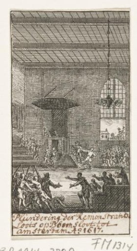 Plundering of a Remonstrant church in Amsterdam, 1617