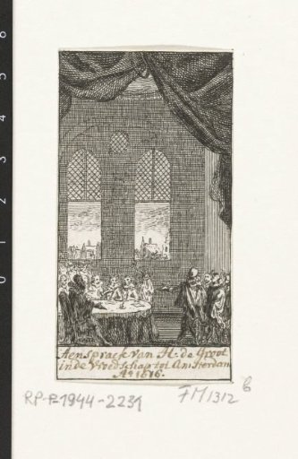 Hugo de Groot pleads for tolerance in the Amsterdam vroedschap, 1616