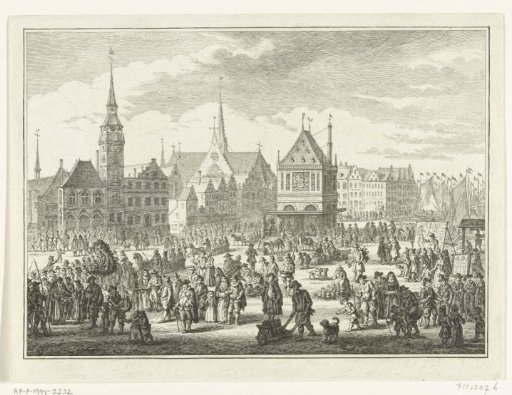 Lepers' procession on Koppermaandag in Amsterdam, 1604
