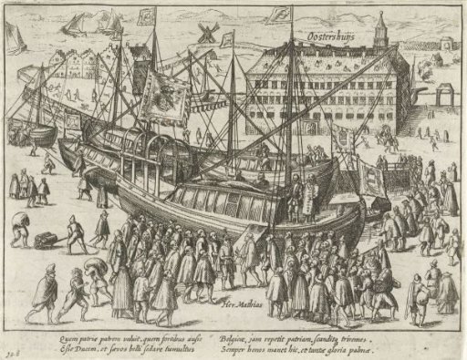 Archduke Matthias Departs from the Netherlands, 1581