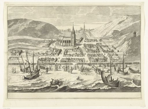 View of Scheveningen before the All Saints' Flood of 1570