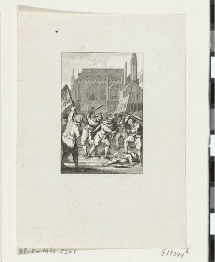 Revolt of the Bread and Cheese People and Murder of Claes van Ruyven in Haarlem, 1492