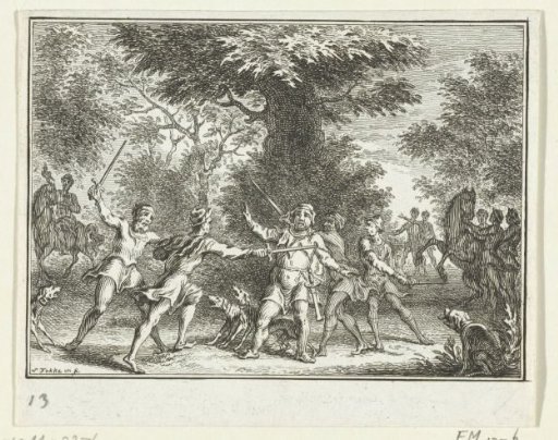 The Frisian Galama Defends Himself Against Count Floris II, 1112