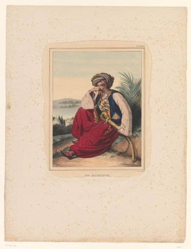 Mamluk Sitting on a Stone