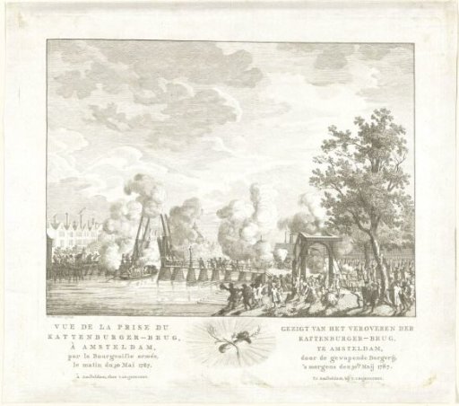Capture of the Kattenburgerbrug in Amsterdam on 30 May 1787