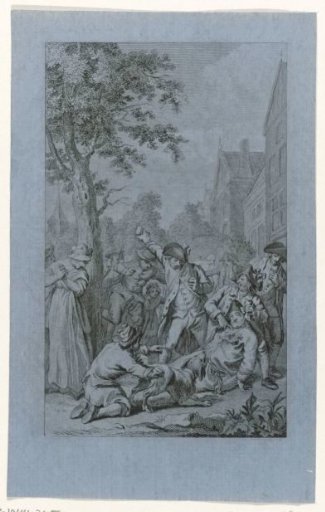 Maltreatment of the corpse of preacher P. van den Bosch in Zoetermeer, 1787