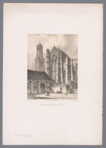 View of the Dom Church and Dom Tower in Utrecht