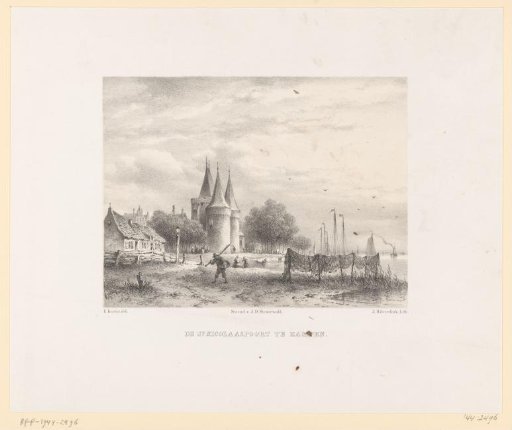 View of the Saint Nicholas Gate in Kampen