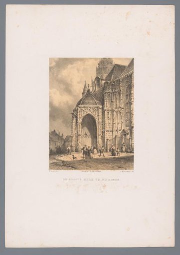 View of a Part of the Great or Saint Stevens Church in Nijmegen