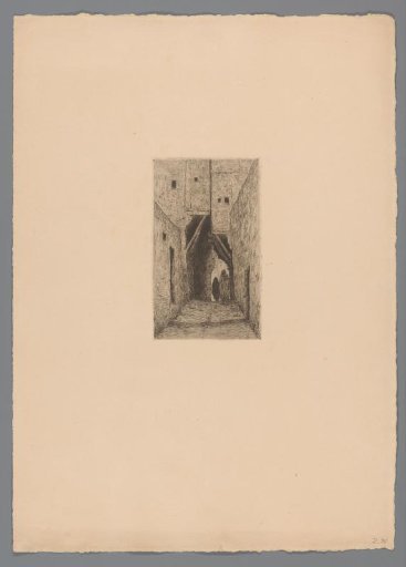 Figures in a street in Algiers