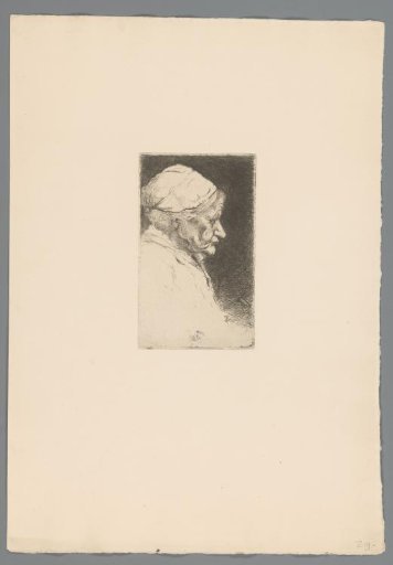 Portrait of an Old Woman, in Profile