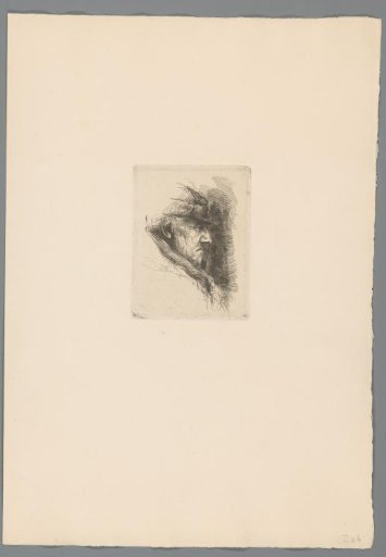 Portrait of a man, in profile