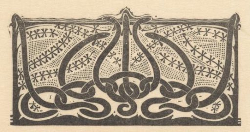 Title page headpiece with eels
