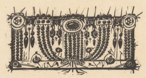 Title page headpiece with jewellery