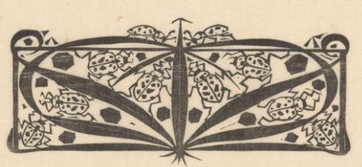 Title page headpiece with ladybirds
