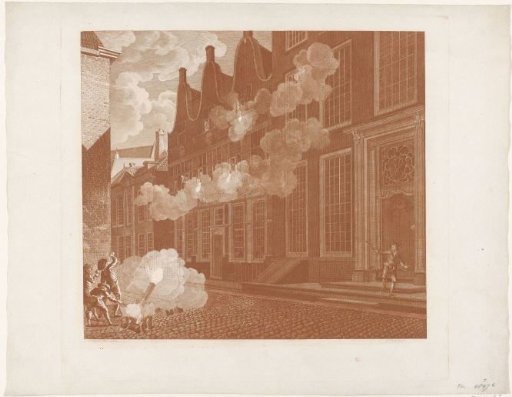 Bombardment of the house of Lucas van Steveninck, 1787